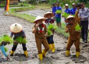 Wakil Bupati Limapuluh Kota Ahlul Badrito Resha Tanam Padi Dukung Program ASTA Cita Dengan Lapas Kelas III Suliki