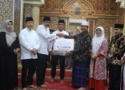 Wabup Leli Arni Sambut TSR Provinsi di Mesjid Al Furqon Muhammadiyah Sungai Rumbai