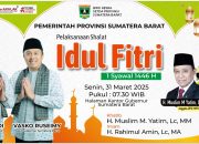 Pemprov Sumbar Tetapkan Halaman Kantor Gubernur Sebagai Lokasi Paksanaan Salat Idul Fitri 1446 H