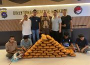 Ditresnarkoba Polda Sumbar Tangkap 4 Pemuda Terkait Narkoba, 47 Paket Besar Ganja Disita