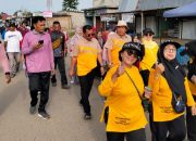 Anggota DPRD Dharmasraya Ikut Meriahkan Jalan Santai HUT Nagari Sungai Duo 