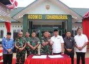 Ketua DPRD Dharmasraya Hadiri Penyerahan Bangunan Kodim Penghubung Dharmasraya