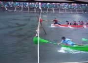 Tim Redist Merah Sabet Juara I Selaju Sampan HJK Padang
