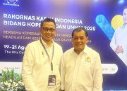Novi Hendri Hadir di Rakornas Koperasi dan UMKM Kadin, Bersilaturahmi dengan Nurdin Halid 