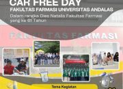 Farmasi Unand Gelar Edukasi Halal dan Pemeriksaan Kesehatan Gratis di CFD Padang