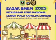 Kejurnas Tenis Senior TDP Piala Kapolda 2025 Ada Bazar Kuliner, Simak Infonya!