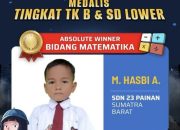 Muhammad Hasbi Alfarizqi, Siswa SD 23 Painan Raih Juara Nasional Matematika