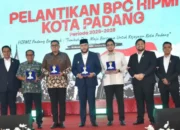 Lantik BPC HIPMI Kota Padang, Wako Fadly Amran Optimis Investasi Tahun 2025 Diatas Rp3 Triliun