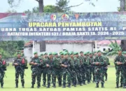 Wako Ikut Sambut Prajurit Satgas Pamtas RI–Papua Nugini (PNG) Batalyon Infanteri 131/Braja Sakti