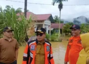 Gerak Cepat, Wabup Risnaldi Tinjau Lokasi Banjir di Sejumlah Titik di Pesisir Selatan