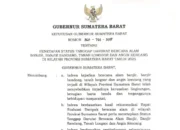 Pemprov Sumbar Tetapkan Status Tanggap Darurat, Berlaku 25 November sampai 8 Desember 2025