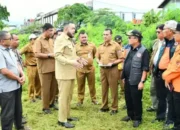 Sestama BNPB Rustian Bersama Wako Padang Tinjau Lahan Huntara dan Huntap