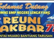 Reuni Akbar SMPN 1 Lengayang Angkatan 79, Catat Tanggalnya 27-28 Desember 2025