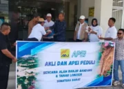 AKLI Bersama APEI Sumbar Sumbangkan Instalasi Listrik untuk Huntara di Kapalo Koto