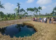 Sinkhole di Limapuluh Kota Masih Keluarkan Air, Dilihat Berwarna Biru dan Jernih Sekali