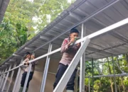 Pembangunan Huntara Sebanyak 22 Unit di Bayu Pessel, Tahap I Capai 80 % dari 62 Unit