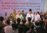 Pemerintah Resmikan Klinik UMKM Minang Bangkit untuk Percepat Pemulihan Ekonomi Pascabencana di Sumbar