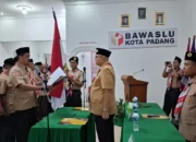 Pengurus Saka Adhyasta Pemilu Padang Resmi Dilantik, Dorong Pramuka Jadi Pelopor Demokrasi