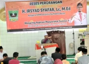 Irsyad Safar Gelar Reses Perorangan di Masjid Darussalam, Warga Padang Tiakar Hilir Antusias Sampaikan Aspirasi
