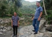 Ali Muda Tinjau Pembangunan Pebahan Tebing Batang Ombak di Jorong IX Abam Pasaman