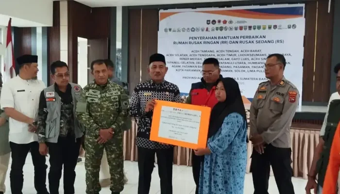 Kabupaten Limapuluh Kota Terima Bantuan Stimulan Rumah Rusak Sebesar Rp1,92 Miliar