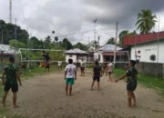 Jaga Kebugaran, Satgas TMMD Ke-127 di Nagari Talaok Olahraga Bersama Warga dan Masyarakat