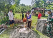 Satgas TMMD Ke-127 Terus Genjot Pembangunan MCK dan SAB di Kampung Bukit Tambun Tulang