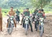 Kendarai Motor Trail, Brigjen TNI Gusti Wardana dan Dandim Tinjau Pembukaan Jalan Baru