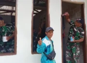 Gotong Royong Warga dan Satgas TMMD Ke-127 Rehab RTLH Milik Afri Yuliani di Gurun Panjang Utara