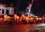 Cahaya Obor dan Lantunan Takbir Semarakkan Perayaan Malam Takbiran di Pancung Soal dan Air Pura