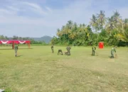 Anggota TNI Lakukan Pembersihan, Jelang Ditutupnya TMMD Ke-127 Kodim 0311/ Pessel 