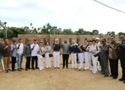 Wako Fadly Amran dan Buddha Tzu Chi Tinjau Pembangunan Huntap di Air Dingin