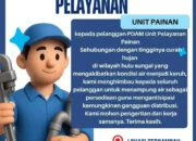 Curah Hujan Tinggi, Perumda Tirta Langkisau Pessel Sampaikan Himbauan Gangguan Pelayanan