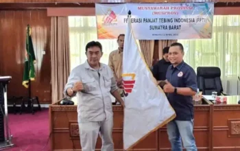 M. Zuhrizul Terpilih Ketua FPTI Sumbar, Panjat Tebing Siap Bidik Medali Porprov XVI