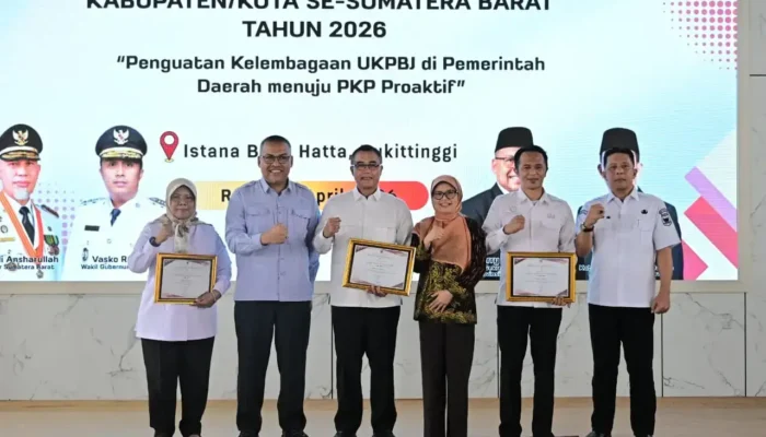 UKPBJ Pemko Payakumbuh Raih Terbaik Indeks Tata Kelola Pengadaan (ITKP) Tahun 2025