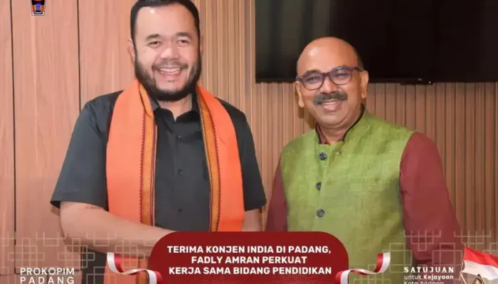 Wako Fadly Amran Terima Kunjungan Konjen India, Peluang Beasiswa Pelajar Kota Padang