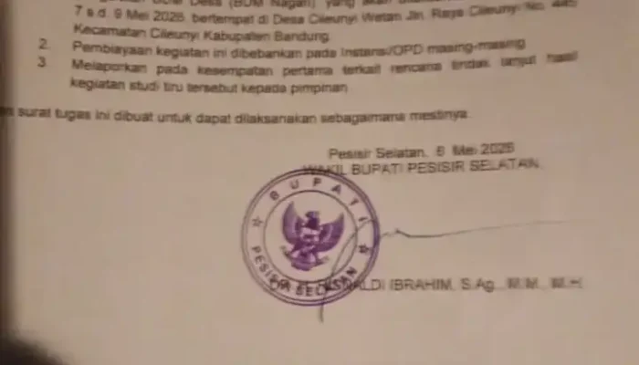 Studi Tiru 18 Wali Nagari di Koto XI Tarusan, Direkomendasi Dinas PMD dan Mendapatkan Izin Wabup