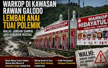 Belum Hilang Trauma Galodo, Warkop Baru Muncul di Sempadan Sungai Lembah Anai