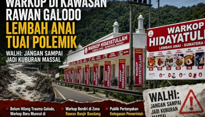 Belum Hilang Trauma Galodo, Warkop Baru Muncul di Sempadan Sungai Lembah Anai
