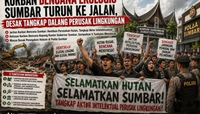 Jeritan Korban Bencana Sumbar: Stop Illegal Logging dan Illegal Mining Sekarang Juga!
