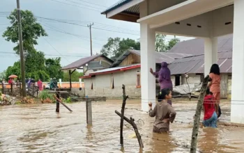Pasca Dilanda Banjir, Warga Tebing Tinggi Tapan Cemas Banjir Susulan