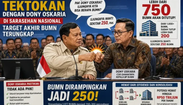 Prabowo: Lebih 750 BUMN Akan Ditutup, Dony Oskaria Pastikan Karyawan Tidak Kena PHK