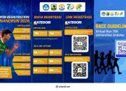 Buruan Daftar! UNANDRun 2026 Resmi Dibuka, Siap Ramaikan Perayaan 70 Tahun Universitas Andalas