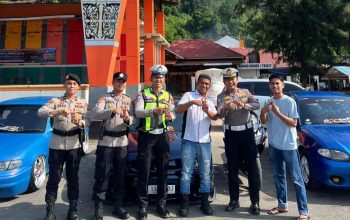 Satlantas Polres Pessel Ajak Komunitas Hyundai Accent Jadi Pelopor TBL