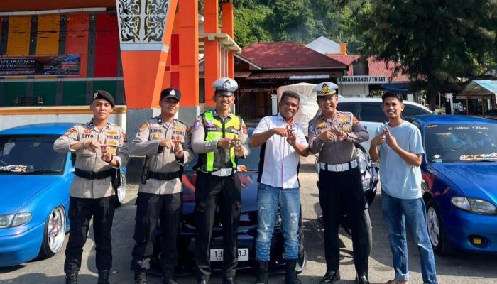 Satlantas Polres Pessel Ajak Komunitas Hyundai Accent Jadi Pelopor TBL