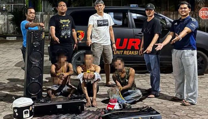 Tiga Pelaku Spesialis Pencurian Rumah Kosong di Painan, Berakhir di Tangan Polisi