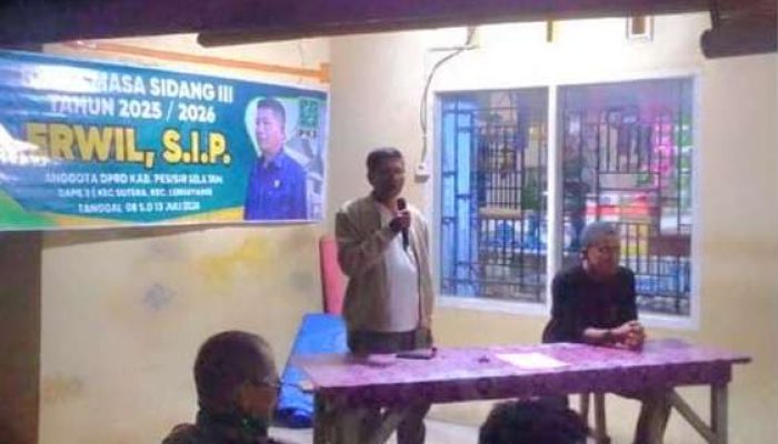 Serap Aspirasi Pemuda, Erwil, S.IP Reses di Koto Merapak Nagari Koto Nan Tigo Surantih