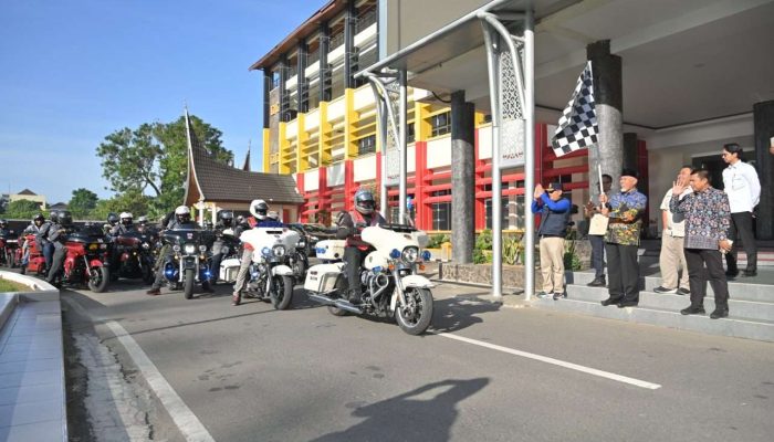 Gubernur Mahyeldi Apresiasi Inisiasi Konsep Touring MBI Medan yang Padukan Promosi Wisata dan Aksi Sosial