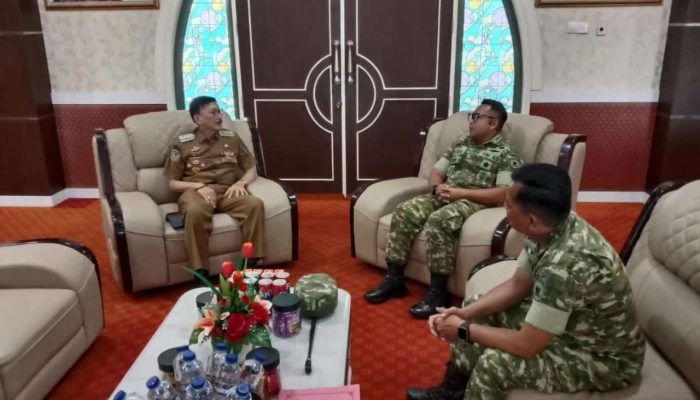 Temui Bupati Hendrajoni, Dandim 0311/Pessel Bahas KDKMP, MBG dan Batalyon TP