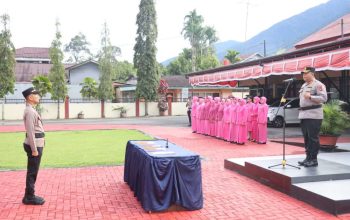 Kapolres Pasaman AKBP Adirawa Permana Anggawisastra Pimpin Sertijab